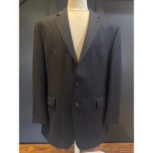 Lauren Ralph Lauren Mens 44R Pinstripe Wool Blazer Suit Jacket Sport Coat